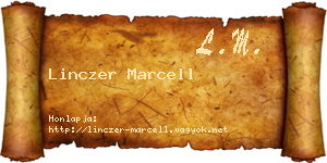 Linczer Marcell névjegykártya