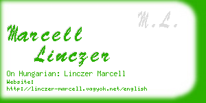 marcell linczer business card